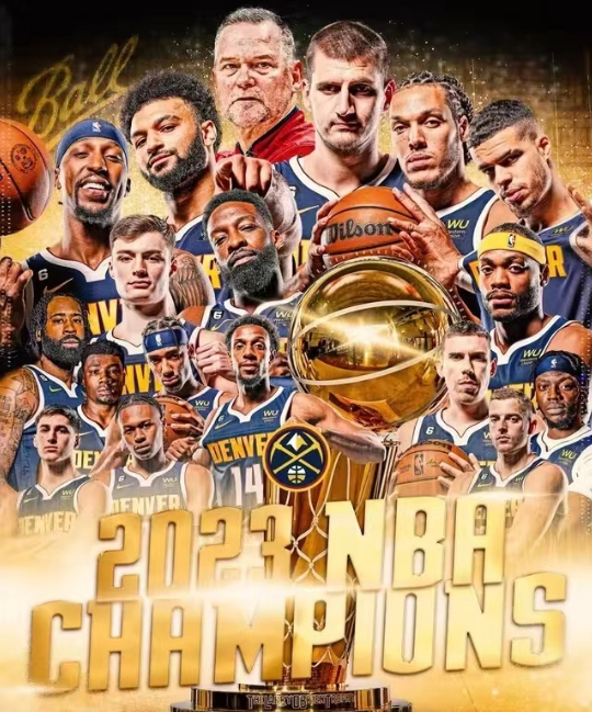 ¡Felicitaciones a los Nuggets! ¡Felicidades Jokic! Calor la próxima temporada ¡vamos!